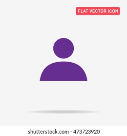 Man icon. Vector concept illustration for design.