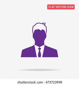 Man icon. Vector concept illustration for design.