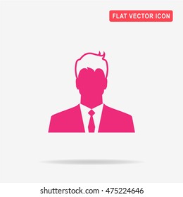 Man icon. Vector concept illustration for design.