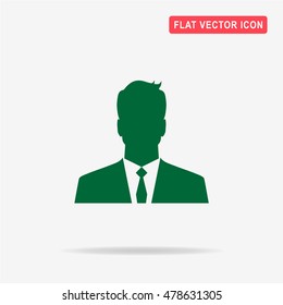 Man icon. Vector concept illustration for design.