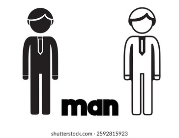 Man icon vector eps file