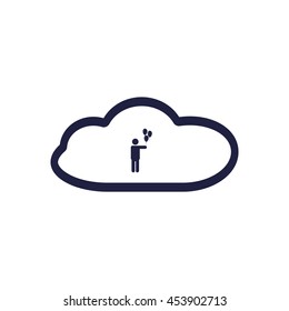 Man Icon, vector, icon flat