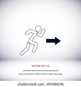 man icon vector, flat design best vector icon