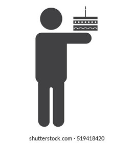 Man Icon Vector flat design style