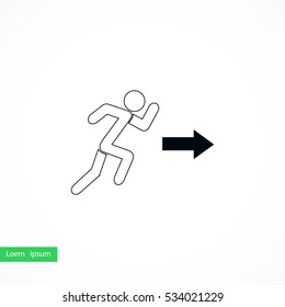 man icon vector, flat design best vector icon