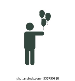 Man Icon Vector flat design style