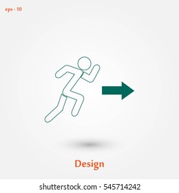 man icon vector, flat design best vector icon