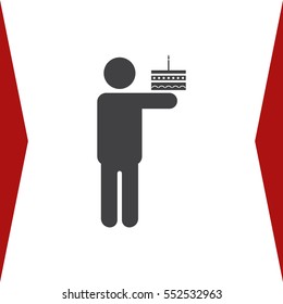 Man Icon Vector flat design style