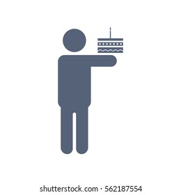 Man Icon Vector flat design style