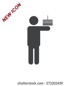 Man Icon Vector flat design style