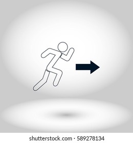 man icon vector, flat design best vector icon