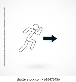 man icon vector, flat design best vector icon