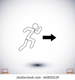 man icon vector, flat design best vector icon