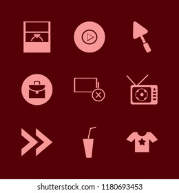 man icon. man vector icons set empty battery, t shirt star, wedding ring and football tv match