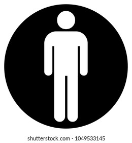  Man icon. Vector illustration