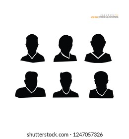 Man icon. vector illustration.