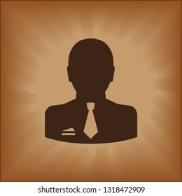 Man icon. vector illustration.
