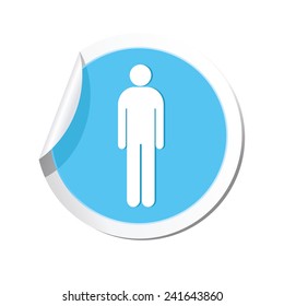 Man icon. Vector illustration