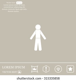 man icon - vector illustration