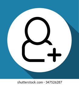 Man icon. vector illustration.