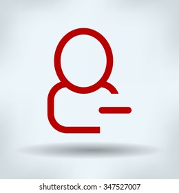 Man icon. vector illustration. 
