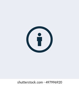 Man Icon .Vector illustration