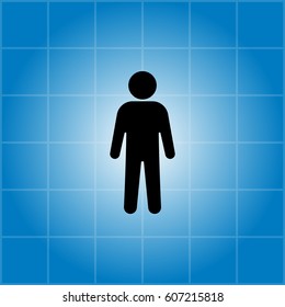 Man icon. vector illustration