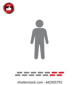 Man icon. vector illustration