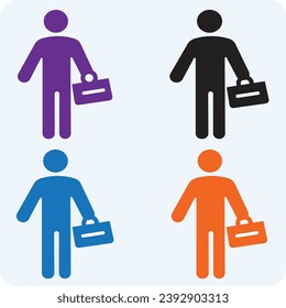 Pasos de ilustración del vector de icono