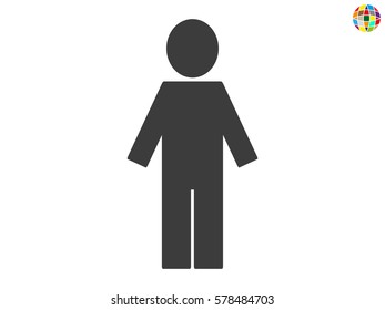 man icon, vector illustration eps10
