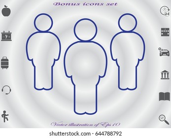 man icon, vector illustration eps10