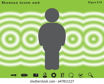 man icon, vector illustration eps10