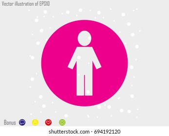 man icon, vector illustration eps10