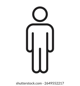 Man icon vector illustration isolated sign