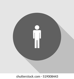 man icon vector illustration, for web and mobile design
