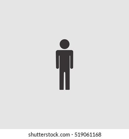 man icon vector illustration, for web and mobile design