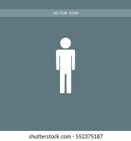 man icon vector illustration vector, for web and mobile design.