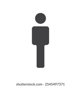 Esquema del logotipo del Vector del icono del hombre