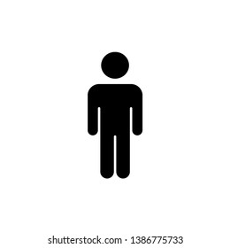 Man icon vector. male icon vector. human symbol.