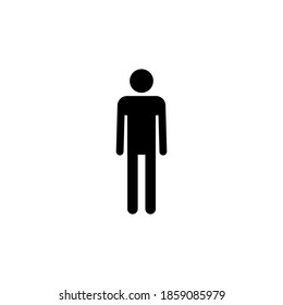 Vector de icono del hombre. vector de icono masculino. símbolo humano