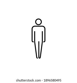Vector de icono del hombre. vector de icono masculino. símbolo humano