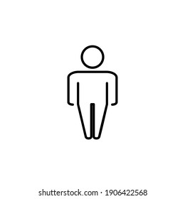 Man icon vector. male icon vector. human symbol