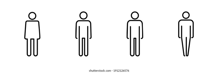 Vector de icono del hombre. vector de icono masculino. símbolo humano
