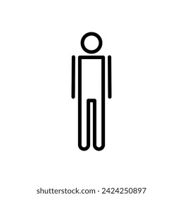 Man icon vector. male icon vector. human symbol