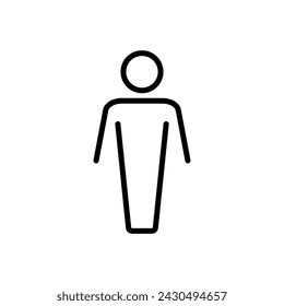 Man icon vector. male icon vector. human symbol