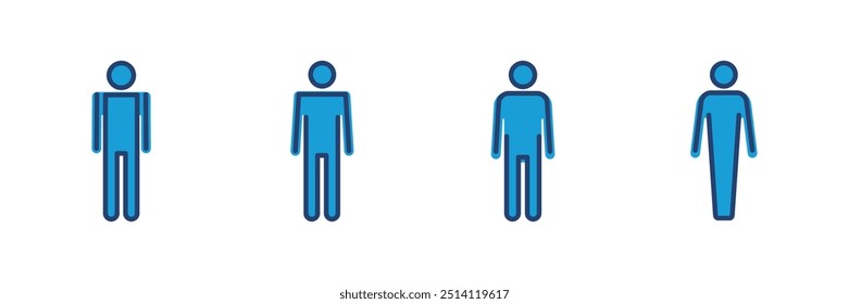 ícone de homem vetor. ícone masculino vetor. símbolo humano
