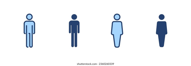 Man icon vector. male sign and symbol. human symbol
