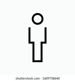 man icon vector sign symbol isolated