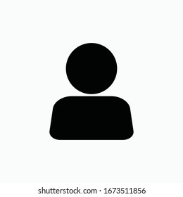 símbolo del símbolo del vector del icono del hombre aislado