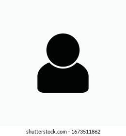 símbolo del símbolo del vector del icono del hombre aislado